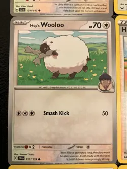 9 Wooloo Hop Dubwool pokemon cards mixed lot cute cards Rare holo All Different - Image 5