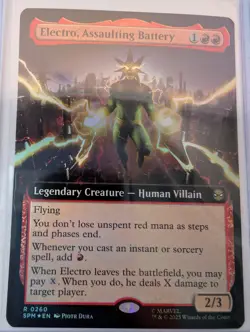 Electro, Assaulting Battery (Extended Art) Marvel's Spider-Man Foil 260 - Image 1