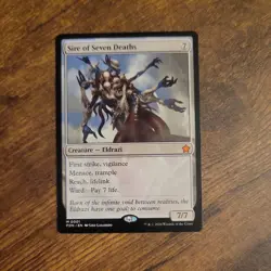 1x MTG English Sire of Seven Deaths NM UNPLAYED Foundations - Image 1