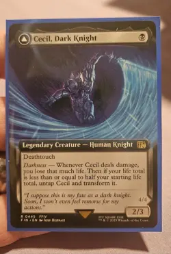 🔥MTG Cecil, Dark Knight (Extended Art) Rare #445 FIN EN Reg. M/NM 🔥 - Image 1