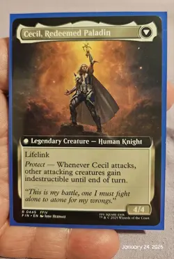 🔥MTG Cecil, Dark Knight (Extended Art) Rare #445 FIN EN Reg. M/NM 🔥 - Image 3