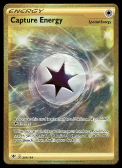 Pokemon Cards Capture Energy 201/189 Darkness Ablaze Secret Rare NM - Image 1