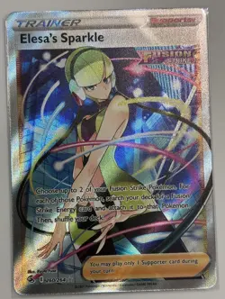 Pokemon Fusion Strike Elesa’s Sparkle 260/264 Full Art Holo Rare - Image 1