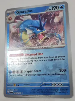Pokemon Gyarados Scarlet & Violet-151 130/165 Reverse Holo Rare NM/M Unplayed - Image 2