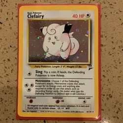 Pokemon TCG Clefairy Base Set 2 Holo Rare MP - Image 1