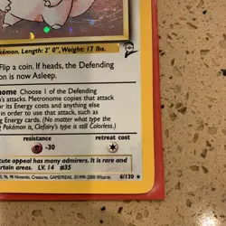 Pokemon TCG Clefairy Base Set 2 Holo Rare MP - Image 5
