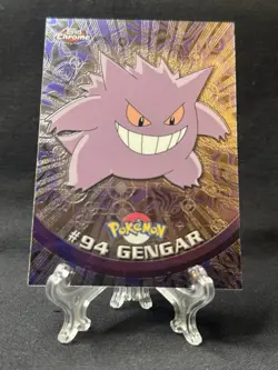 Pokemon Topps Chrome Gengar #94 Excellent Condition Holo Foil TV Animation 2000 - Image 1