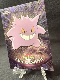 Pokemon Topps Chrome Gengar #94 Excellent Condition Holo Foil TV Animation 2000 - Image 3