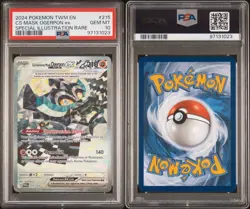 PSA 10 GEM MT | Cornerstone Mask Ogerpon ex SIR | #215/167 | TWM SV6 Pokemon TCG - Image 1