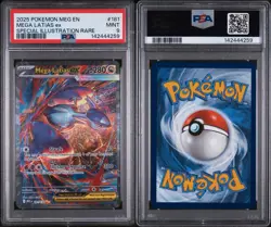 2025 POKEMON MEG EN-SPECIAL ILLUSTRATION RARE #181 MEGA LATIAS EX PSA 9 - Image 3