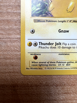 Pikachu (Red Cheeks) 058/102 Pokemon TCG Shadowless Base Set - NM - Image 5