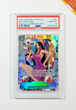 One Piece PSA 10 Boa Hancock #051 Manga Art OP07-051 2024 English - Image 1