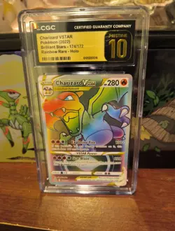 Pokemon Card Charizard Vstar 174/172 Rainbow Rare💎PSA CGC Pristine 10💎 - Image 1