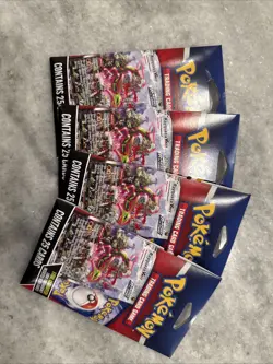4 PACKS MYSTERY Pokemon TCG Sealed Pack w/ Foil Card MJ Holding Company 2024 - Image 1
