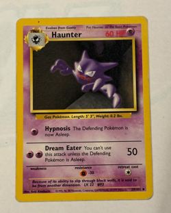 Haunter Base Set Pokemon Card 29/102 - Image 1