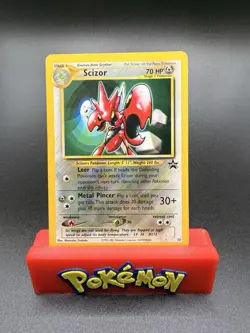 Scizor Pokemon Black Star Promo Card #33 Pokemon League 2001 LP - Image 1