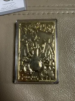 Pokemon Special Edition 23 karat Gold Plated Trading Card / #06 Charizard - Image 2