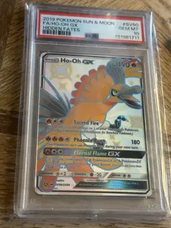 Ho-Oh GX SV50/SV94 - Hidden Fates - Graded PSA 10 GEM MT Pokemon Card - Image 1
