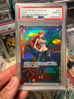 PSA 10 Nami OP05 SP Awakening of the New Era ONE PIECE Card Game Japanese - Image 1