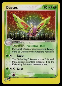 Pokemon Card - Dustox Holo Ruby and Sapphire 6/109 Holo Rare - Image 1