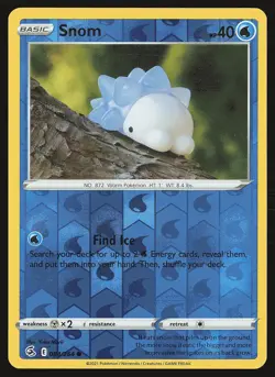 SWSH08: Fusion Strike Snom #084/264 Reverse Holo Pokemon Card - Image 1