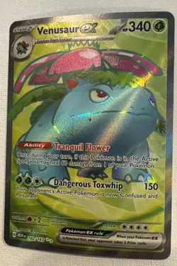 Pokemon Card Venusaur ex 182/165 Ultra Rare Scarlet & Violet 151 Near Mint - Image 3