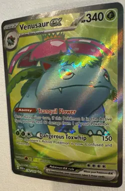 Pokemon Card Venusaur ex 182/165 Ultra Rare Scarlet & Violet 151 Near Mint - Image 4