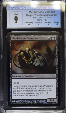 MEPHIDROSS VAMPIRE Fifth Dawn Foil Rare CGC 9 Q++ MTG [Nostalgium] - Image 1