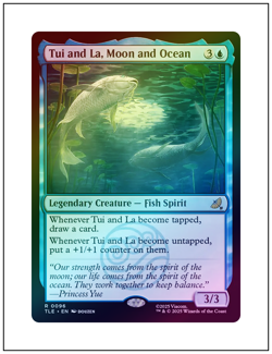 1x Tui and La, Moon and Ocean, Foil, Avatar The Last Airbender, MTG NM - Image 1