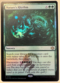 Nature's Rhythm #150 - Tarkir: Dragonstorm - rare - Foil - Image 1