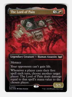 MTG: The Lord of Pain (Borderless) FOIL | Commander: Duskmourn: House of Horror - Image 1