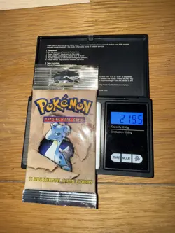 Pokemon 1999 WOTC Fossil Booster Pack Long Crimp SEALED 21.95g Super Heavy! - Image 1