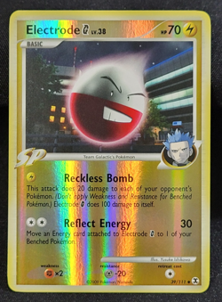 Pokemon TCG Electrode G 39/111 Reverse Holo Rising Rivals LP - Image 1