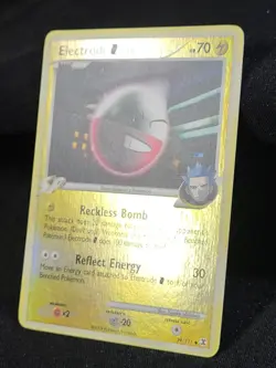 Pokemon TCG Electrode G 39/111 Reverse Holo Rising Rivals LP - Image 2
