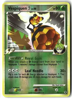 Vespiquen E4 ⭐ 35/111 Reverse Holo Rare Rising Rivals 2009 Pokemon NM - Image 1