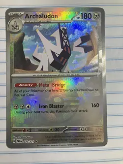 Pokemon TCG Archaludon Reverse Holo Master Ball 070/131 Prismatic Evolutions NM - Image 1
