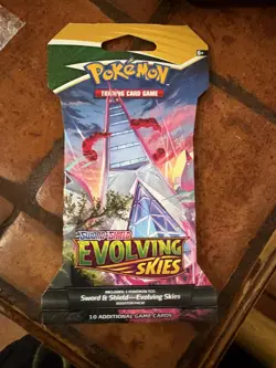 Pokemon Sword and Shield Evolving Skies Hanger Booster Pack Sealed New - Image 2