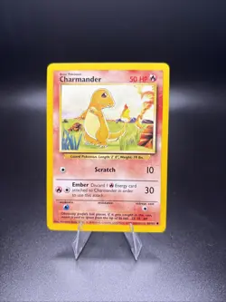 Charmander 46/102 Pokemon Base Set 4th Print UK 1999-2000 - Image 1