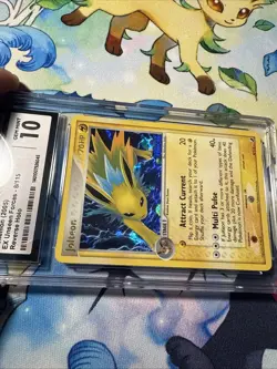 Pokemon Jolteon 8/115 EX Unseen Forces 8/115 Reverse Holo CGC 10 LOW POP!! - Image 4