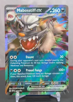Pokemon Mabosstiff ex #086 SVP Black Star Promo English NM - Image 1
