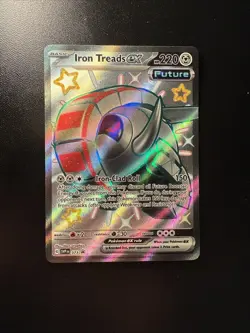 FREE SHIPPING Pokemon Iron Treads EX #73 Full Art S&V Black Star Promo - Image 1
