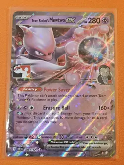 Pokemon TCG Team Rocket's Mewtwo Ex Play! Prize Pack Series 8 - Image 1