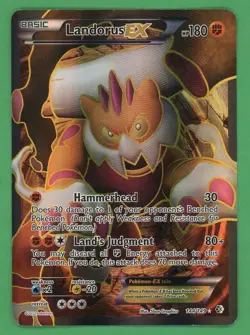 Landorus Ex Pokemon Boundaries Crossed Full Art 144/149 MP - Image 1