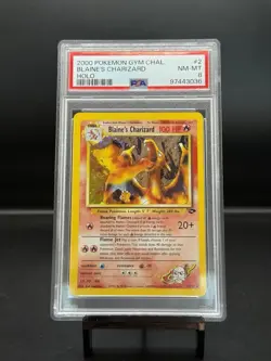 Blaine’s Charizard 2/132 Holo Rare PSA 8 NM-MT 2000 Pokemon Gym Challenge - Image 1