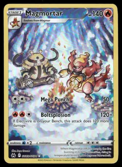 Pokemon Cards Magmortar GG03/GG70 Crown Zenith Galarian Gallery Holo NM - Image 1