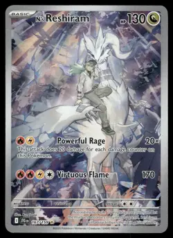 Pokemon Cards N's Reshiram 167/159 Journey Together Illustration Rare NM *2 - Image 1