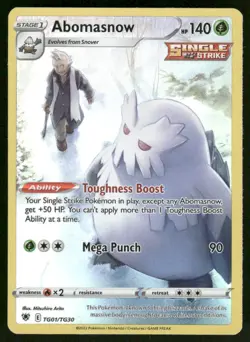 Pokemon Cards Abomasnow TG01/TG30 Astral Radiance Trainer Gallery Holo NM *1 - Image 1