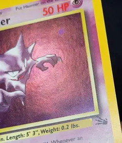 Pokemon Haunter Fossil Holo 6/62 Unlimited WOTC Clean Holo LP+ - Image 4