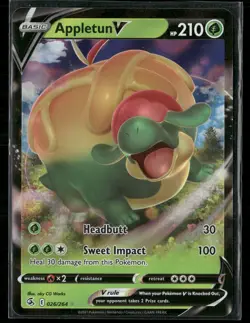 Pokemon - Appletun V 026/264 Holo Ultra Rare Fusion Strike NM - Image 1