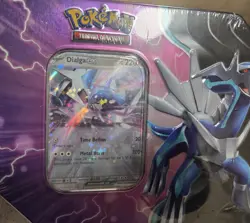 Pokemon Azure Legends Tin Dialga ex - Factory Sealed - 5 Booster Packs & Promo - Image 3